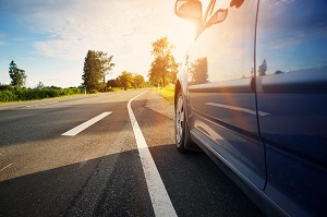 car parked on side of road